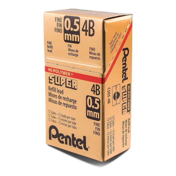 Grafite Pentel Mm Estojos C Minas B Cada Shopee Brasil