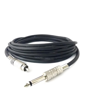 Cabo Clip Cord Rca Para Maquina Rotativas Entrada Rca P10 Guitarra