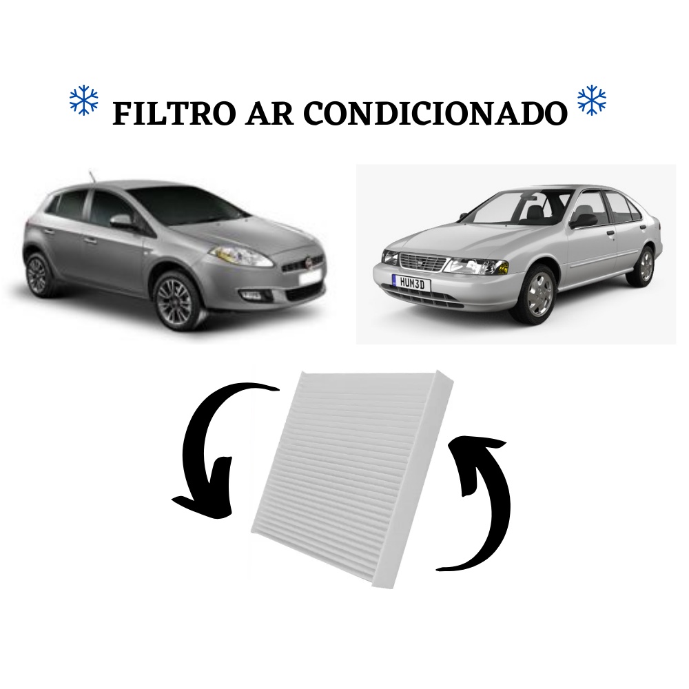 Filtro Ar Condicionado De Cabine Fiat Bravo Stilo Nissan Sentra