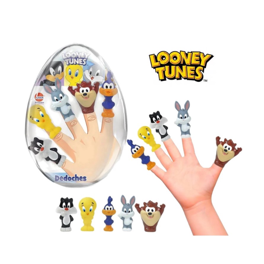 Dedoches Looney Tunes Fantoches Miniaturas Lider Shopee Brasil