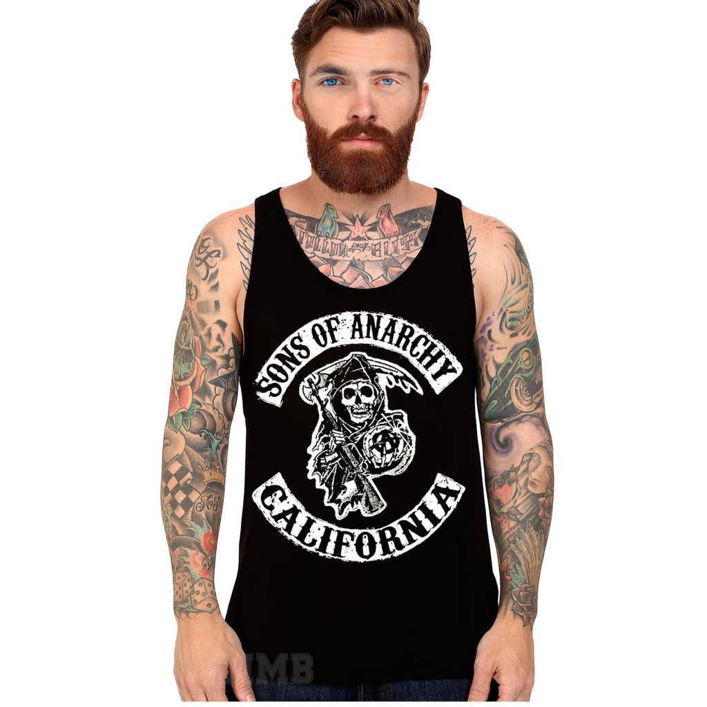 Camiseta Regata Sons Of Anarchy Samcro Soa Moda Rock Shopee Brasil