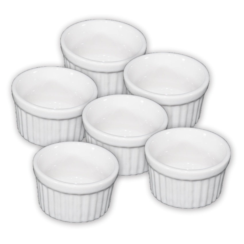 Ramequim Ramekin Forminhas Forno Buffet Porcelana 6 Unidade 100 ML