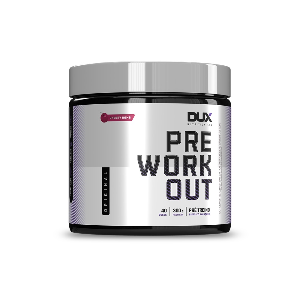 PRE WORKOUT ORIGINAL 300G Pré Treino Rende 40 doses fórmula