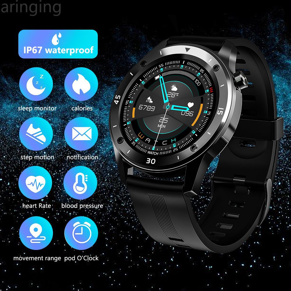 ARIng Relógio Inteligente Homens Mulher Cheia Do Toque Bluetooth Da Frequência Cardíaca Controle De Fitness Rastreador Para Android Ios CCING