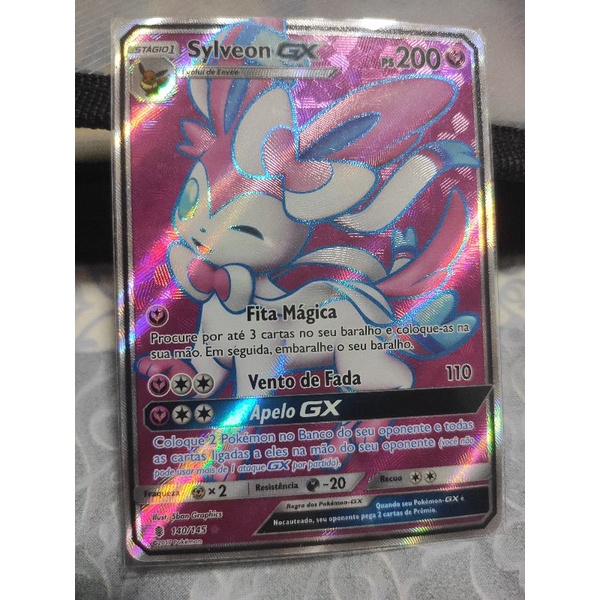 Sylveon Full ART original NM Ultra rara pokémon Shopee Brasil