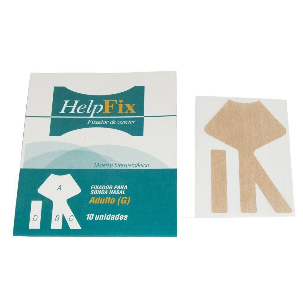 Fixador De Cateter Nasal Helpfix Unidades Adulto G Bege