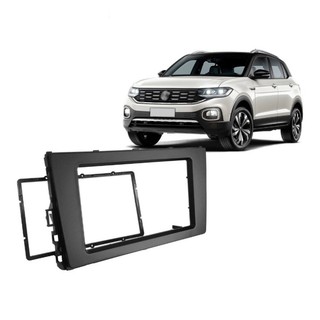 MOLDURA VW POLO T CROSS VIRTUS 2 DIN PRETA BLACK PIANO Shopee