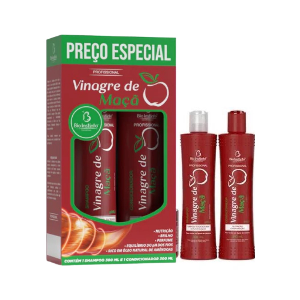 Kit Capilar Vinagre De Ma A Bio Instinto Unidades Shopee Brasil