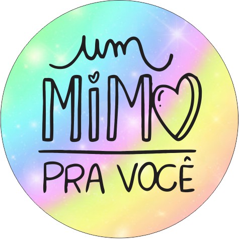 Etiquetas Adesiva Cm Redonda Um Mimo Para Voc Shopee Brasil