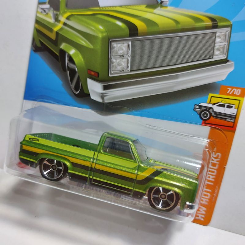 Chevy Silverado Hw Hot Trucks Caminhonete Pick Up Picape Hot Wheels Verde