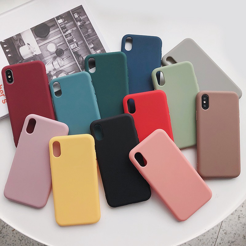 Capa Flexível De Silicone Tpu Fosca Pastel Para Apple Iphone 11