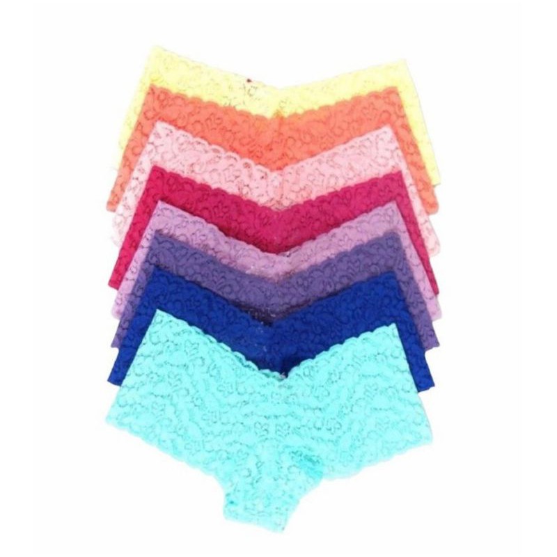 KIT Lingerie Calcinha Calesson De Renda Shortinho Shopee Brasil