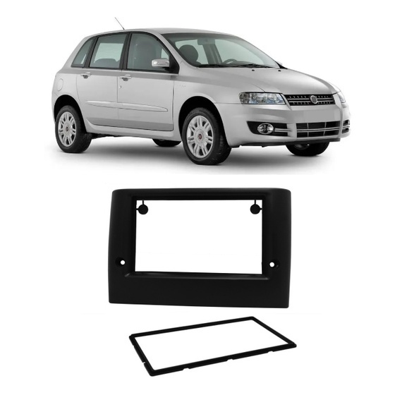 Moldura Painel DVD 2 Din MP5 Central Multimidia Fiat Stilo Stillo