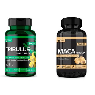 Kit Maca Peruana 120 cápsulas Tribulus Terrestris 120 cápsulas