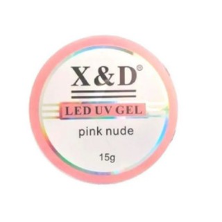 Gel Pink Nude Para Unhas Led Uv X D Pink Nude 15gr X D BOA QUALIDADE