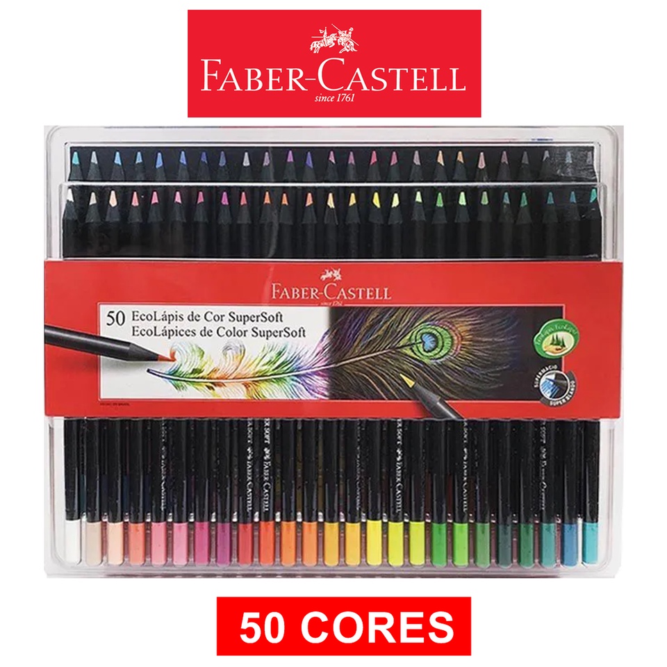 Lapis De Cor Faber Castell Super Soft Cores Profissional Shopee