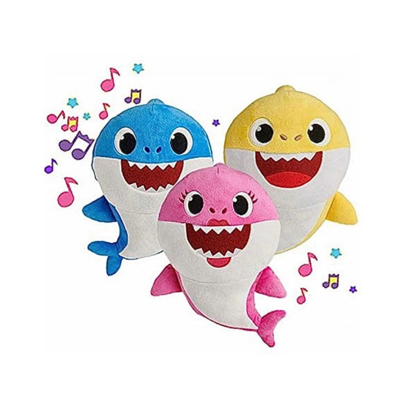 Baby Shark Pelucia Musical Tubarão