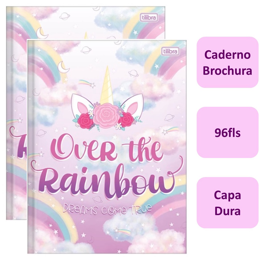 Kit Un Caderno Brochura F Blink Unicornio Tilibra Escolar Shopee