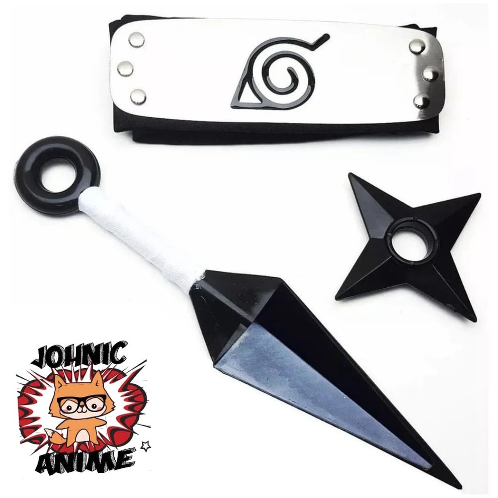 Bandana Kunai Shuriken Renegada Naruto Kit Itachi Cosplay