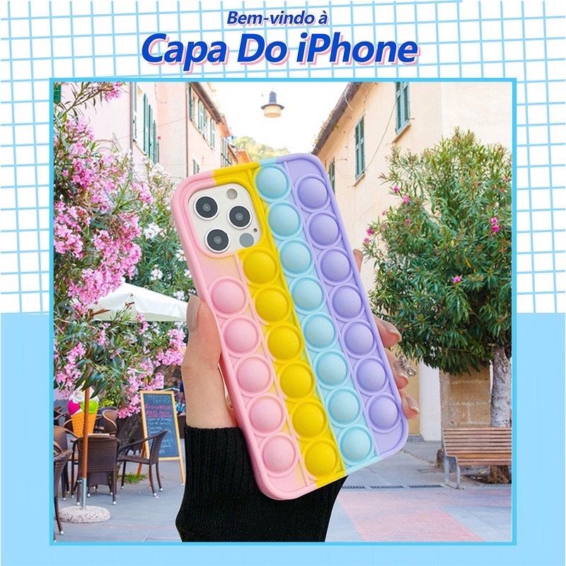 Capinha Apple Pop It Fidget Toy Para Motorola G10 G30 G40 G60 SAMSUNG