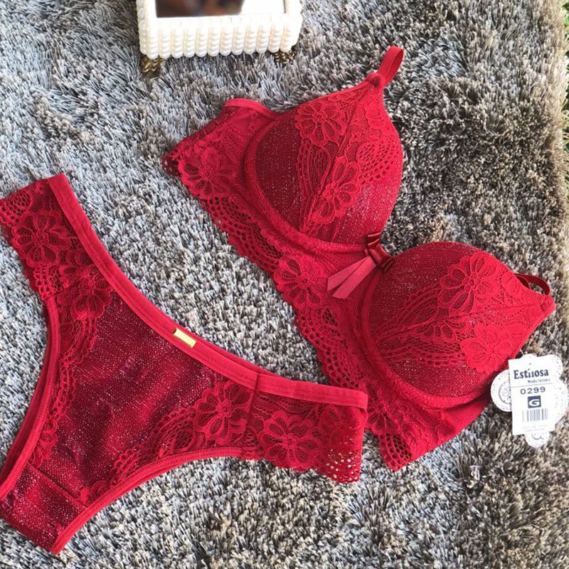 Kit 5 Conjuntos Lingerie Estilosa Super Luxo Renda Shopee Brasil