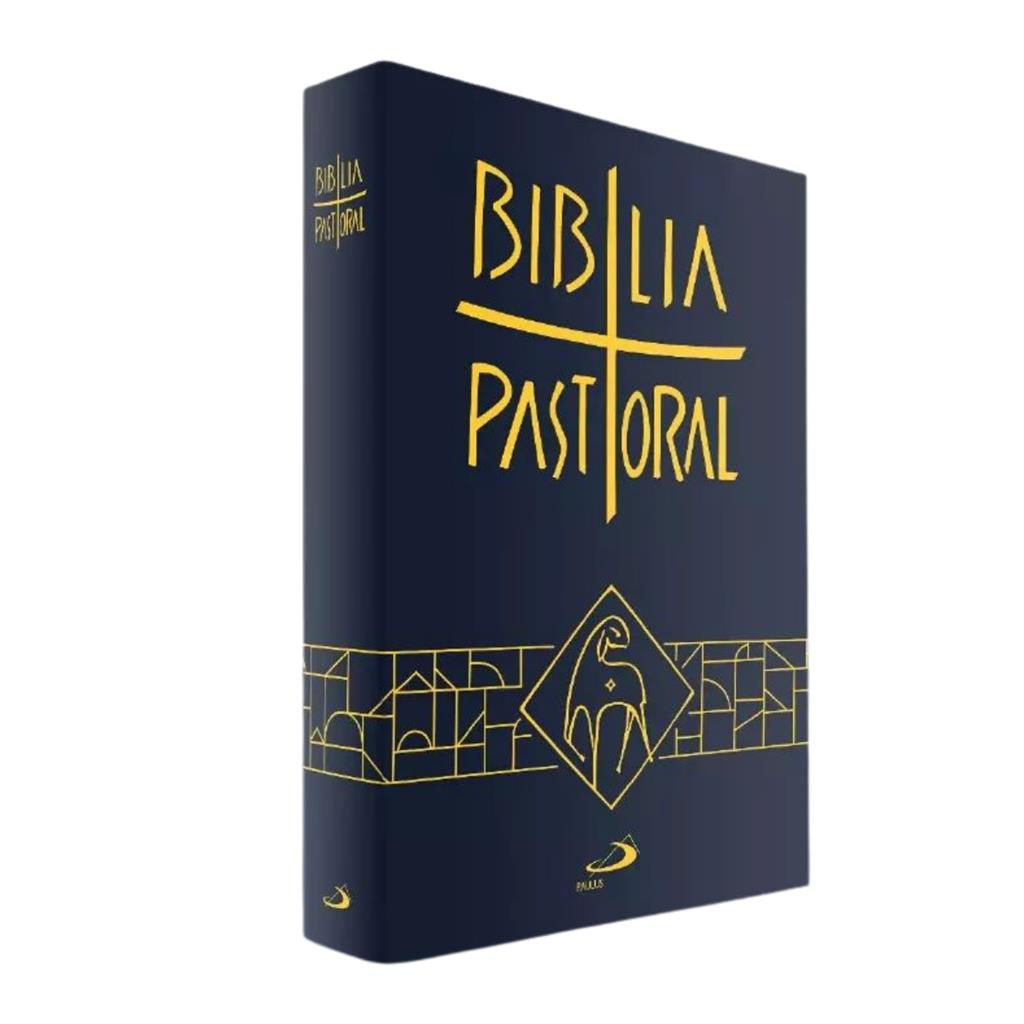 Biblia Sagrada Nova Pastoral Media Tradicional Capa Cristal Folha