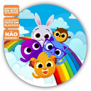 Painel De Festa Redondo Tecido Sublimado D Bolofofos Shopee Brasil