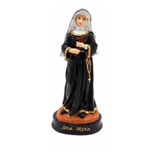 Escultura 15 Cm Em Resina Imagem De Santa Rita De Cassia Shopee Brasil