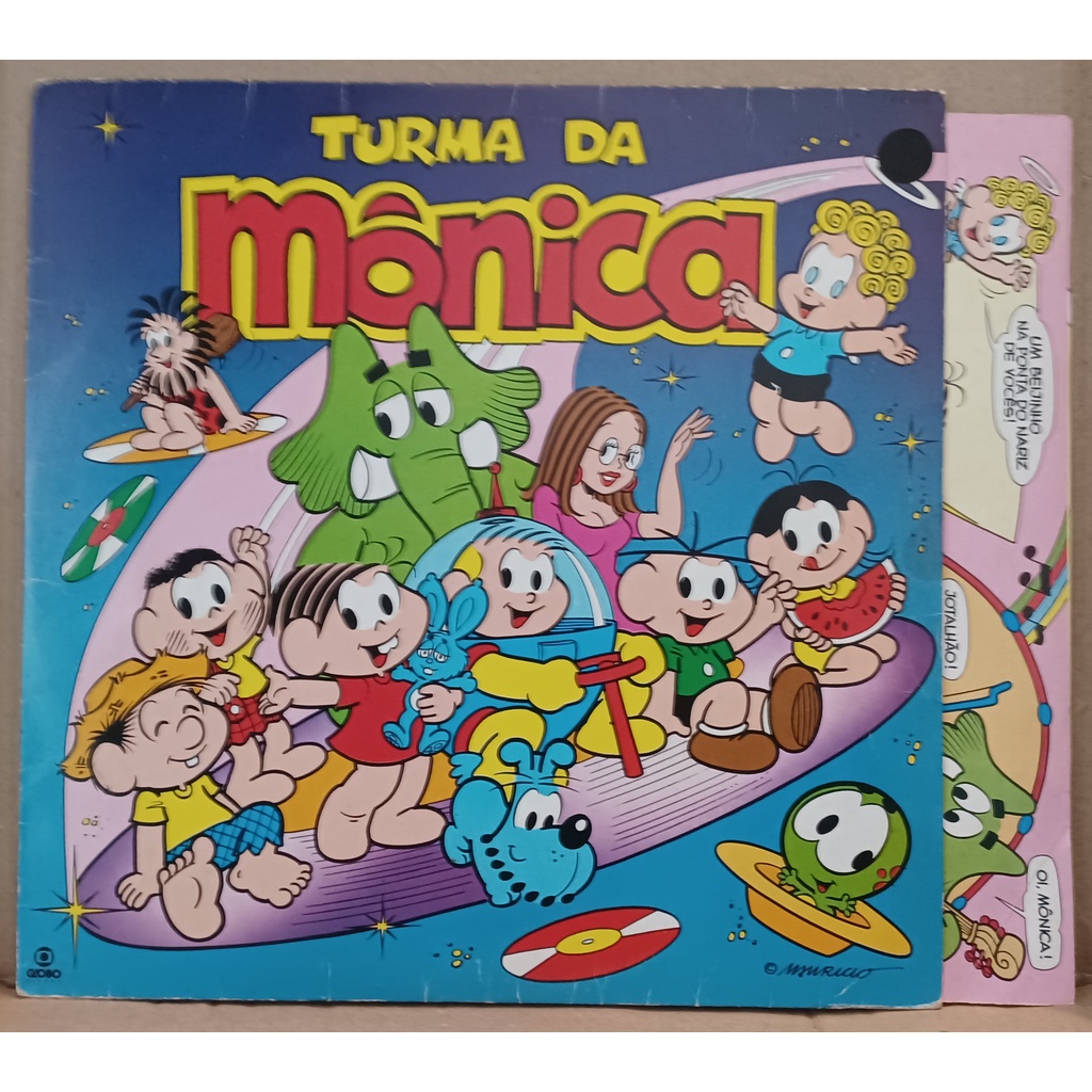 LP Disco De Vinil A Turma Da Mônica Raro Encarte LP Muito Bom