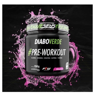 Diabo Verde Pré Treino Pre workout Insano 300g creatina cafeína