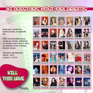 Kit Adesivos Mini Polaroids Blackpink K Pop Para Scrapbook Bullet