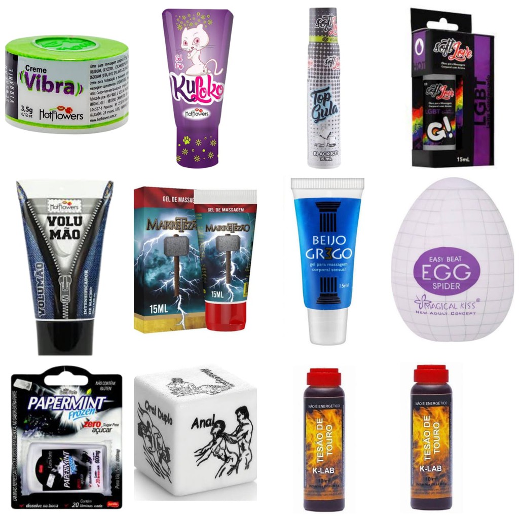 Kit Sex Shop Gay Dia Dos Namorados Produtos Shopee Brasil