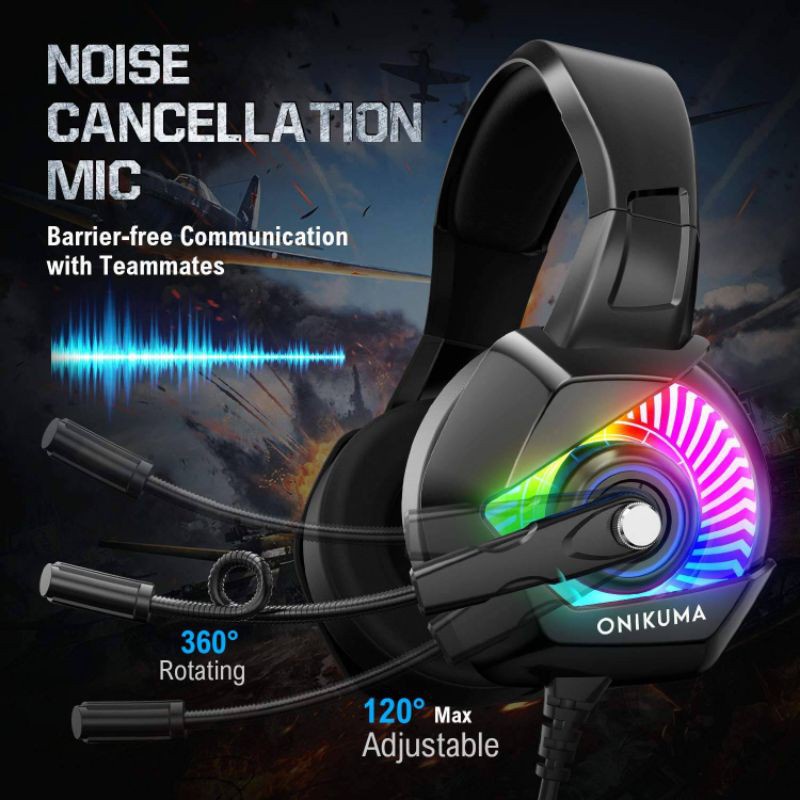 Onikuma K6 Headset Gamer Led Rgb Shopee Brasil