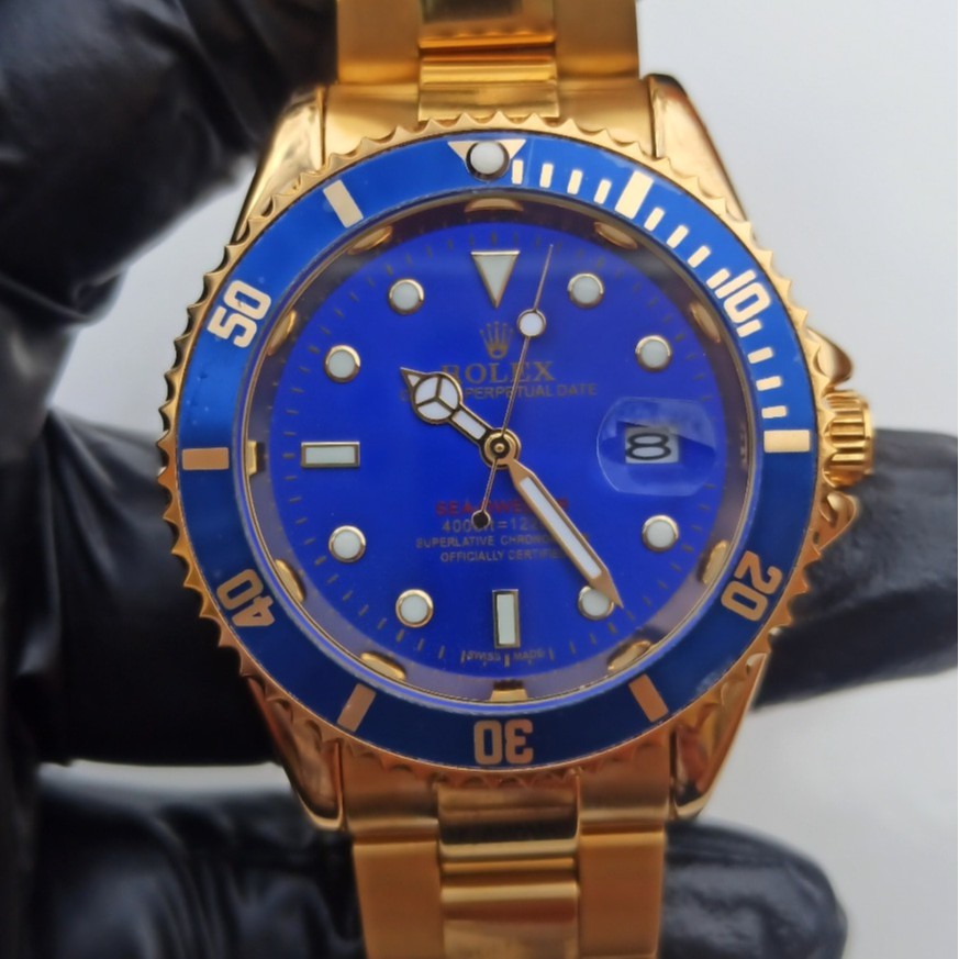 Rel Gio Masculino Rolex Submariner Dourado Shopee Brasil