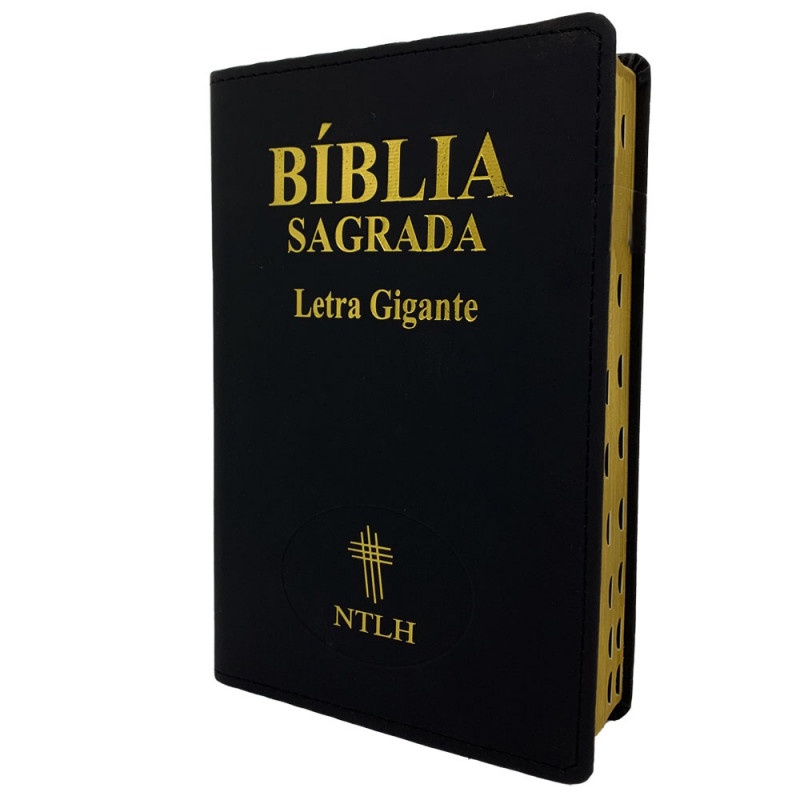 biblia sagrada ntlh letra gigante luxo com indice preta