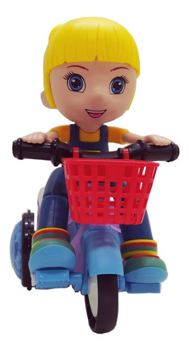 Boneca Passeio De Triciclo Bate E Volta Som E Luz Colors Shopee