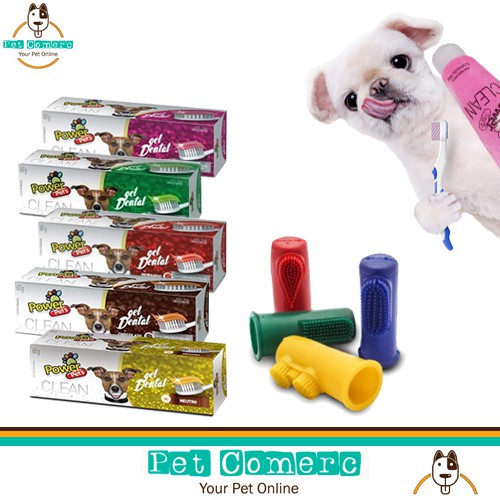 Kit Dedeira Escova Dental Pasta De Dente Para Cachorro E Gato Higiene