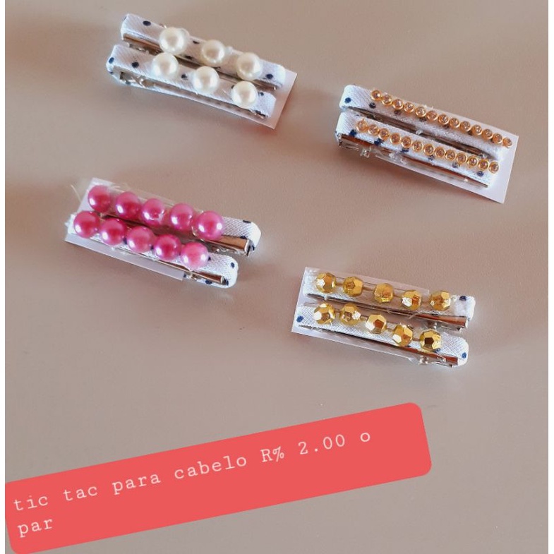 Presilha Tic Tac Para Cabelo Shopee Brasil