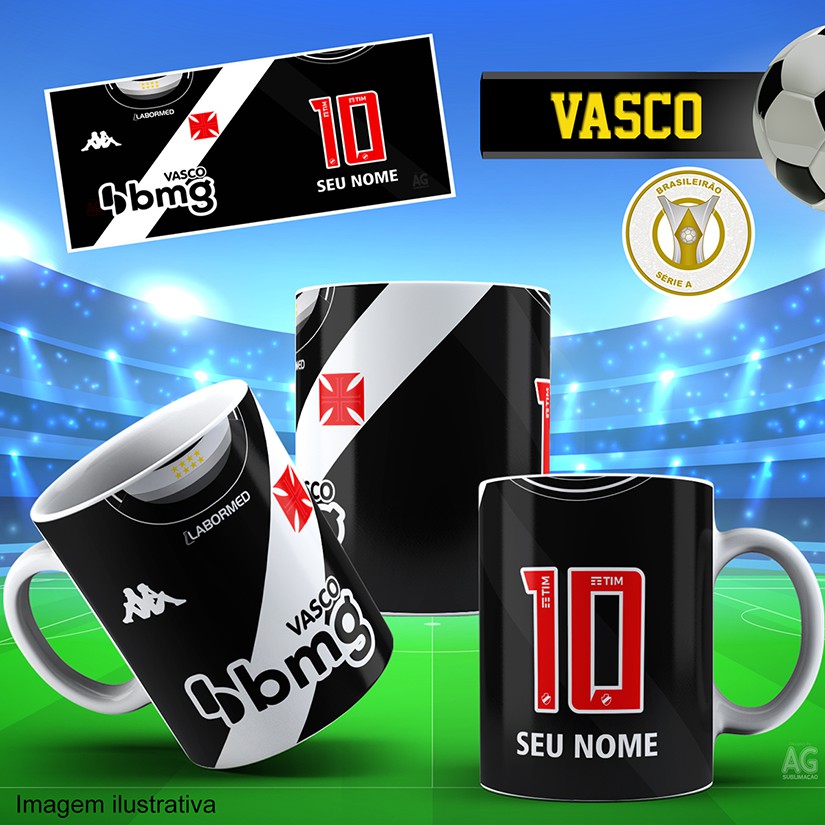 Caneca Vasco Da Gama Personalizada Campeonato Brasileiro 20 21 Vasco