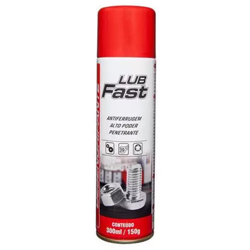 Desengripante Spray Antiferrugem Lubrificante Lub Fast 300 ML Shopee