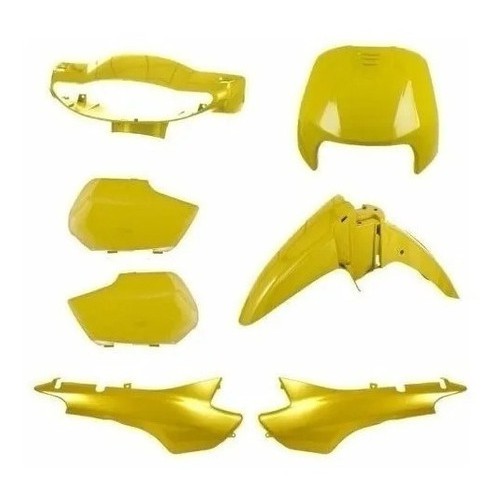 Kit Carenagens Honda Biz 125 Amarelo 98 Shopee Brasil