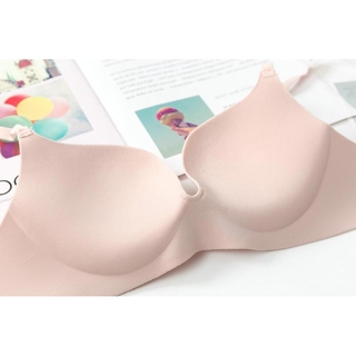 Sutiã Push Up Sem Costura Estilo Britânico Seda Fria Lingerie Feminino