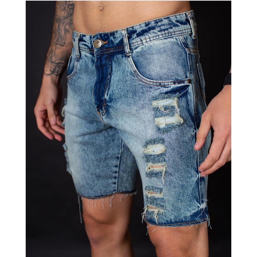 Bermuda Jeans Masculina Da Marca Titular Jeans Original Shopee Brasil