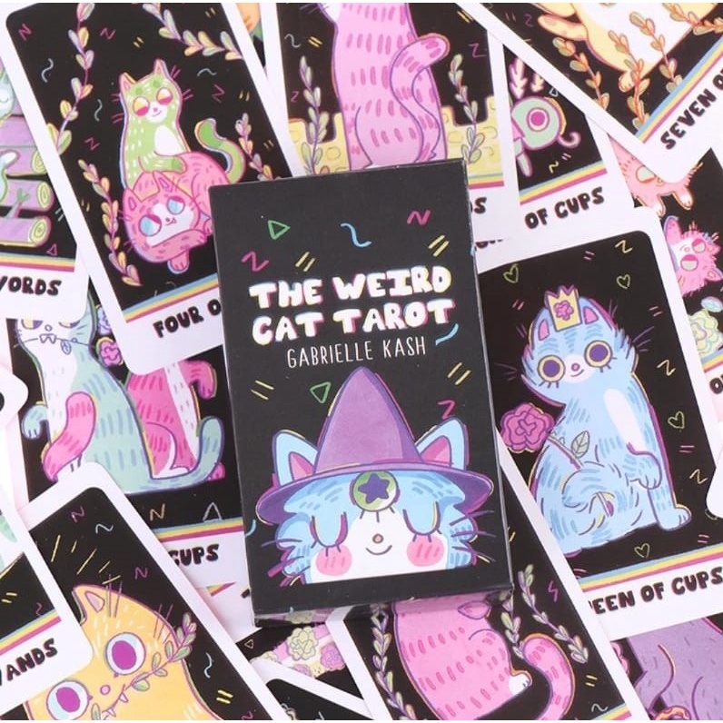 The Weird Cat Tarot Deck Tar Do Gato Estranho Baralho De Cartas De