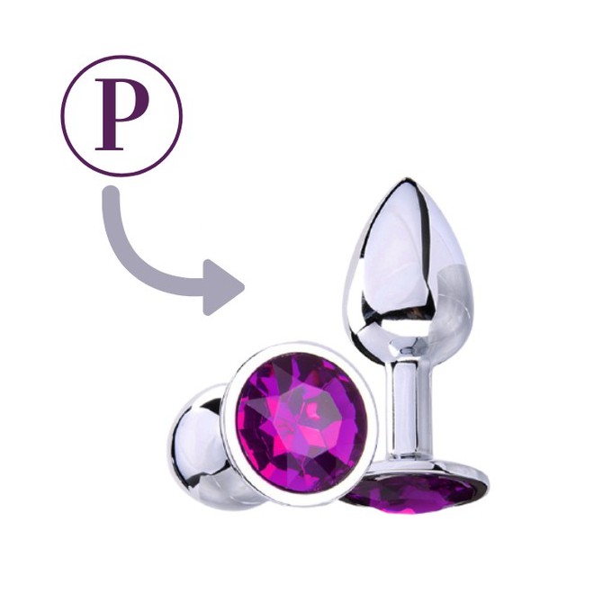 Plug Anal Pedra Cristal A O Inoxid Vel Tamanho P Iniciantes Sexshop