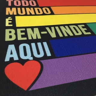 Tapete Capacho Decorativo LGBT Bandeira LGBT Bem Vinde Shopee Brasil