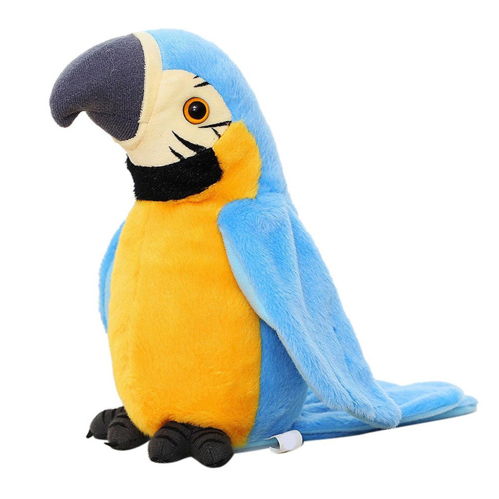 Papagaio Falante Elétrico Brinquedo De Pelúcia Pássaro Repete O Que Você Di @ @ Zinho Crianças Presentes Do Bebê