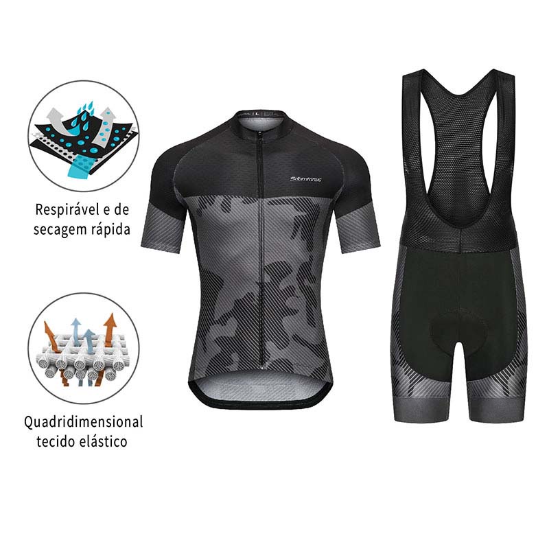 Em Estoque SDBMFARWG Conjunto De Camisa De Ciclismo Masculina De