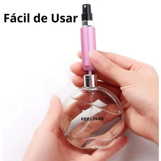 FRASCO DE PERFUME RECARREGAVEL SPRAY PRATA METALIZADO 5ML Shopee Brasil