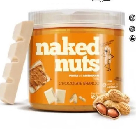 Naked Nuts Pasta De Amendoim Chocolate Branco 450g Shopee Brasil